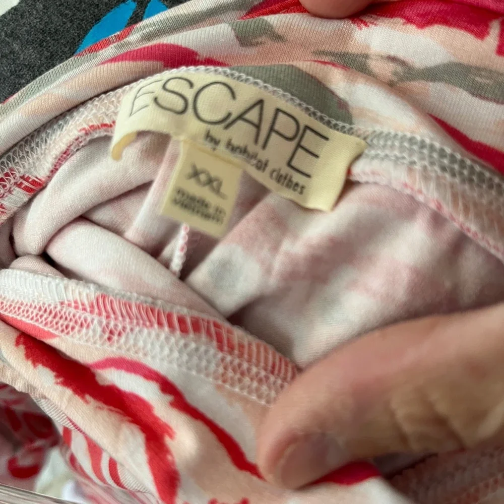 Escape by Habitat Clothes Coral Wave Print Skort XXL NWT 89047 Active Skirt